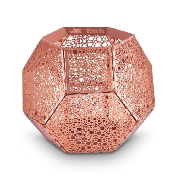 Tom Dixon Etch portacandele in rame